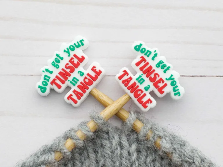 Stitch Stoppers Yarn Tinsel in a Tangle from Fox & Pine Stitches 2/package